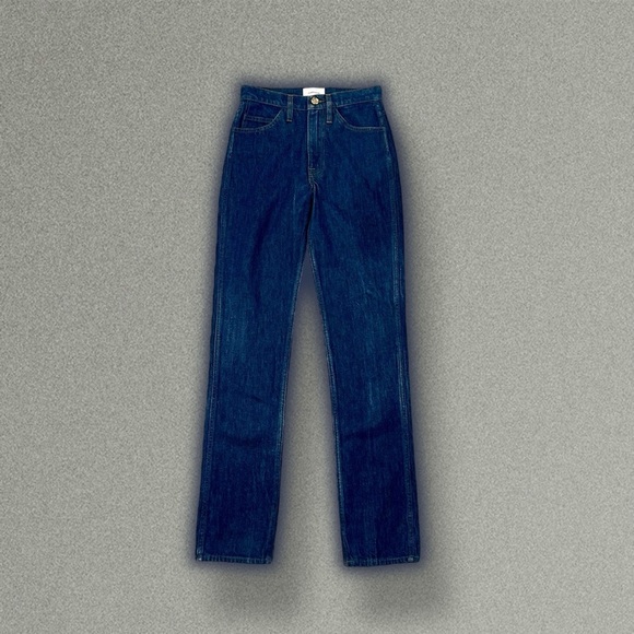 NWOT FRAME Denim ‘Le Italien True Straight Leg Jeans’ in “Vintage Blue” Size 23 - Picture 3 of 16